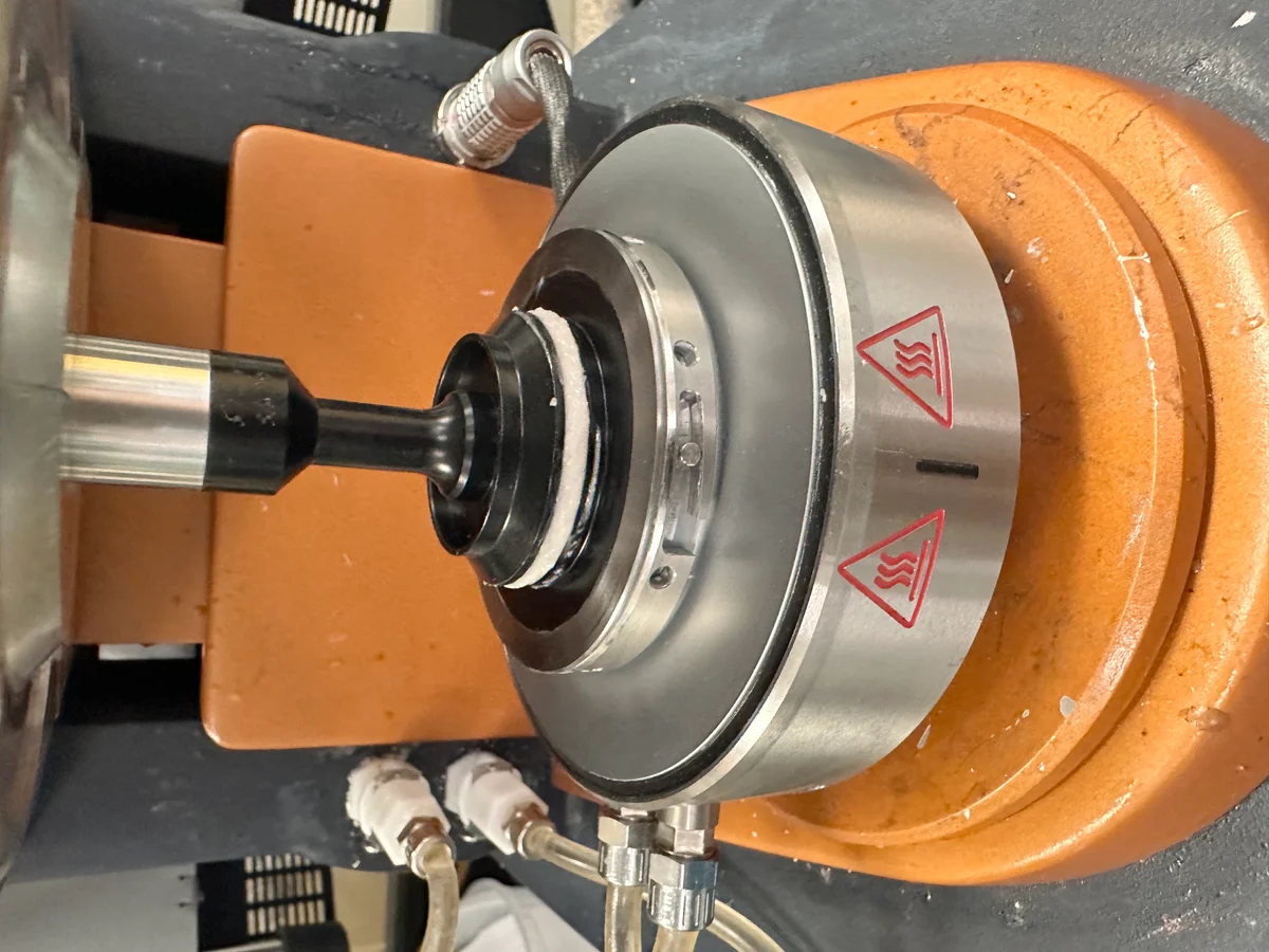 Rheological characterization apparatus used to investigate material flow